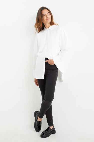 Damen - Premium Denim by C&A - Skinny Jeans - Mid Waist - schwarz