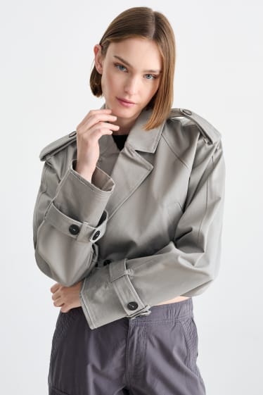 Women - CLOCKHOUSE - cropped Jacket - gray