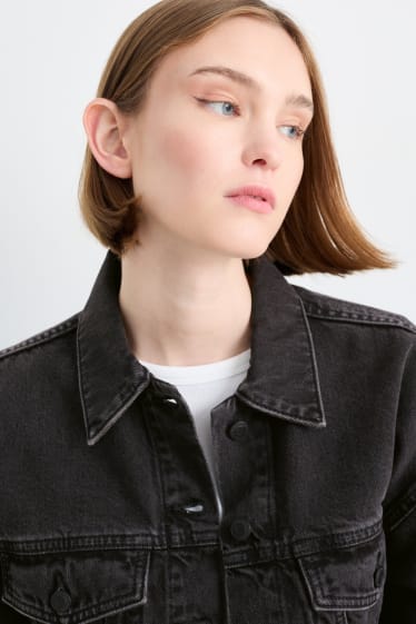 Women - CLOCKHOUSE - denim jacket - denim-dark gray