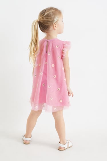 Children - Floral - dress - pink