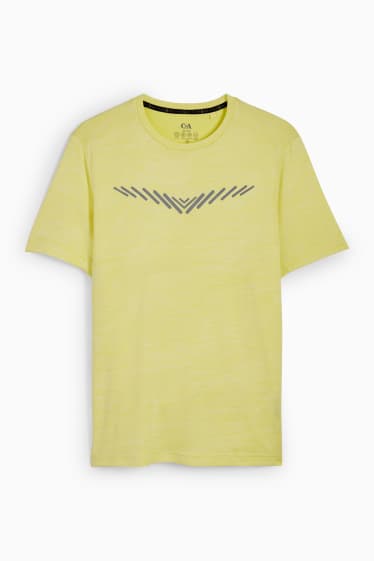 Hombre - Camiseta funcional - amarillo claro