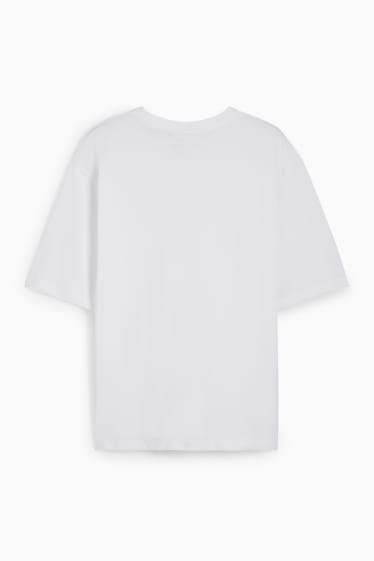 Pánské - Oversized tričko - bílá