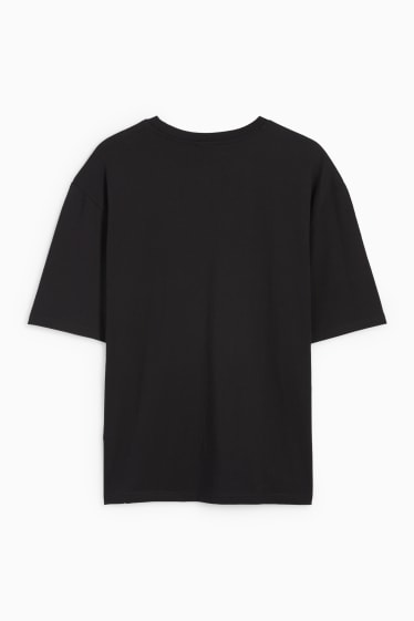Pánské - Oversized tričko - černá
