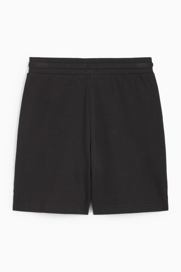 Donna - Shorts di felpa basic - nero