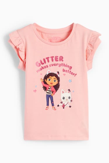 Children - Gabby's Dollhouse - short sleeve T-shirt - rose