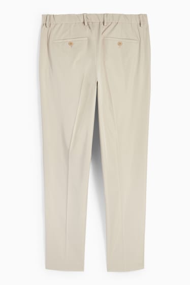 Uomo - Pantaloni coordinabili - slim fit - Flex - elasticizzati - beige