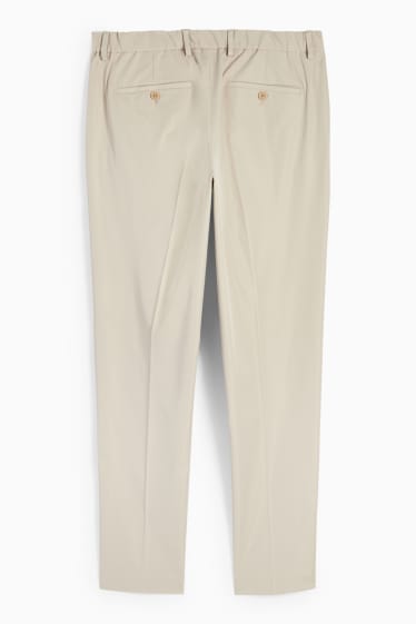 Hommes - Pantalon de costume - slim fit - Flex - stretch - beige