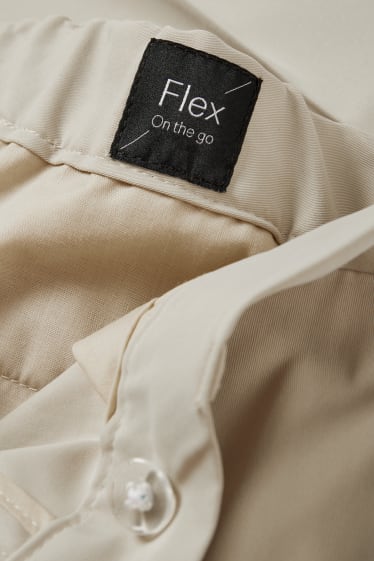 Home - Pantalons combinables - slim fit - Flex - elàstic - beix