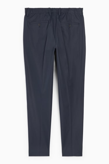Hommes - Pantalon de costume - slim fit - Flex - stretch - bleu foncé