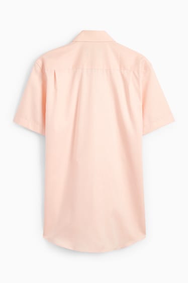 Heren - Business-overhemd - regular fit - kent - gemakkelijk te strijken - licht oranje