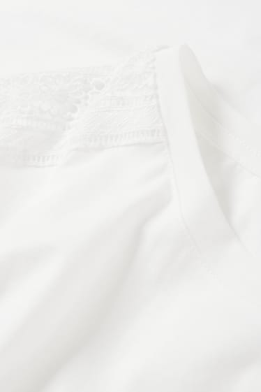 Dámské - Tričko - krémově bílá