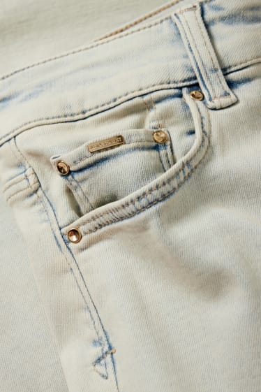 Femei - Slim jeans - talie înaltă - denim-gri deschis