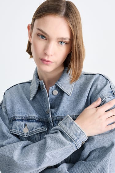 Women - CLOCKHOUSE - denim jacket - denim-light blue