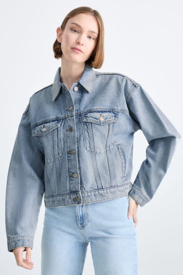 Women - CLOCKHOUSE - denim jacket - denim-light blue