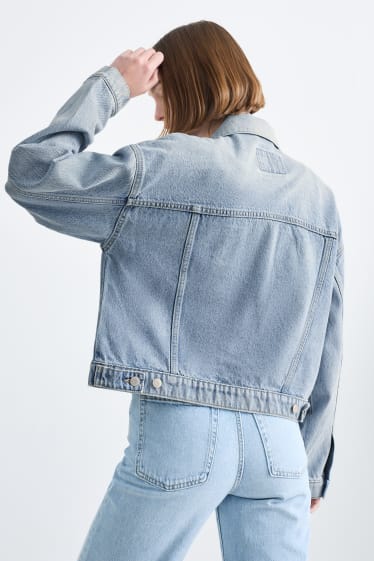 Dámské - CLOCKHOUSE - džínová bunda - džíny - světle modré