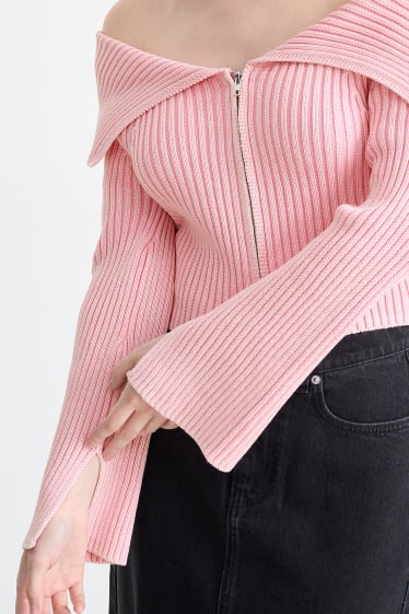 Teens & young adults - CLOCKHOUSE - cropped cardigan - rose