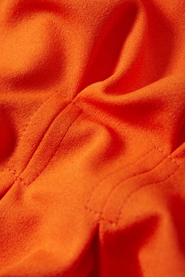 Damen - Fit & Flare Kleid - orange
