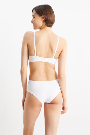 Femmes - Soutien-gorge avec armatures - BALCONETTE - ampliforme - LYCRA® - blanc