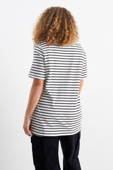 Donna - Confezione da 2 - t-shirt - stretch - LYCRA® - bianco