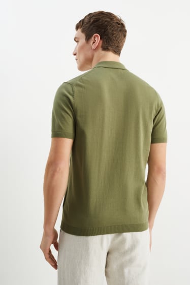 Mężczyźni - Koszulka polo - zielony