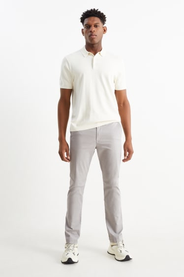 Herren - Chino - Slim Fit - grau