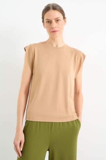 Mujer - Camiseta - beige claro