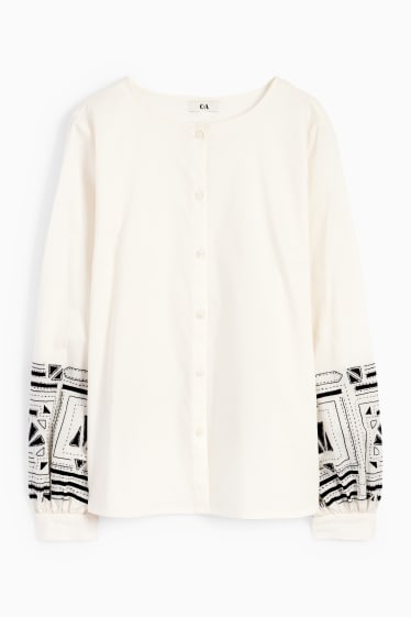 Damen - Rangsutra x C&A - Bluse - cremeweiss