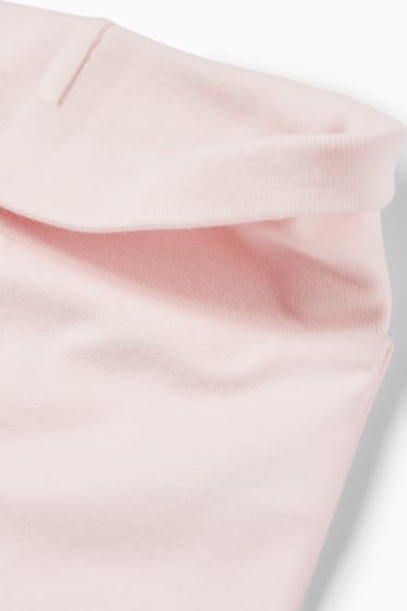 Niemowlęta - Zajączek - strój dla noworodka - 2 części - biały / jasnoróżowy