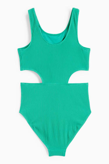 Dětské - Jednodílné dámské plavky - LYCRA® XTRA LIFE™ - zelená