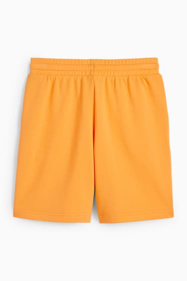 Dámské - Teplákové šortky basic - oranžová