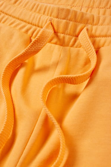 Femmes - Short en molleton basique - orange