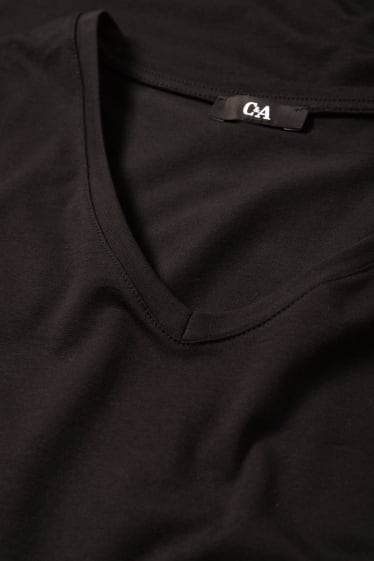Damen - Multipack 2er - T-Shirt - LYCRA® - schwarz
