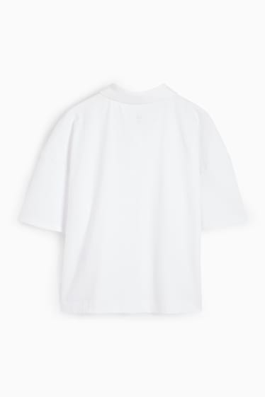 Women - Basic polo shirt - white