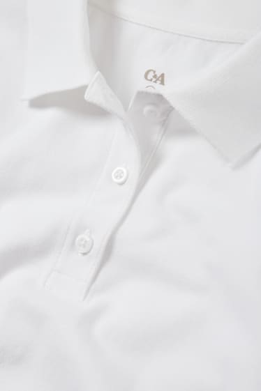 Women - Basic polo shirt - white