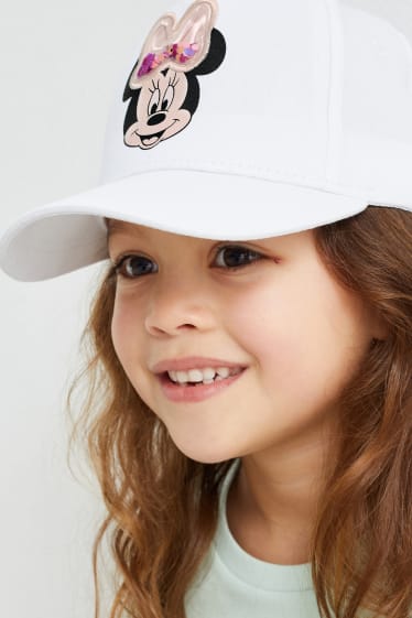 Copii - Minnie Mouse - șapcă de baseball - alb-crem
