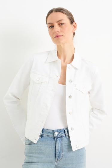 Donna - Giacca di jeans - bianco