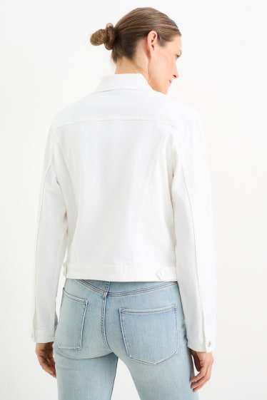 Women - Denim jacket - white