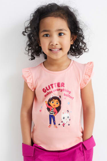 Kinderen - Gabby’s poppenhuis - T-shirt - roze