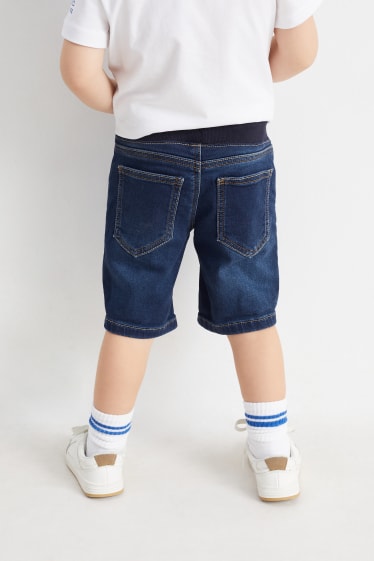 Dětské - Ježek Sonic - džínové šortky - džíny - tmavomodré