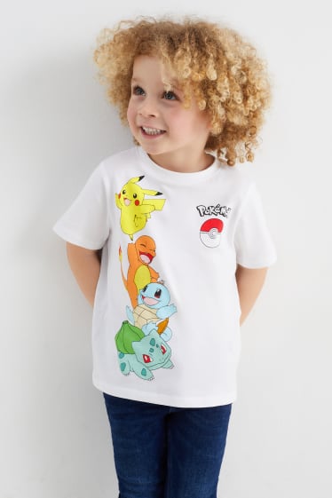 Niños - Pokémon - camiseta de manga corta - blanco