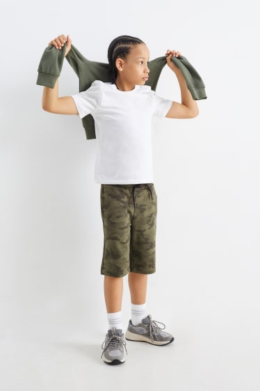 Dětské - Multipack 2 ks - teplákové šortky - béžová