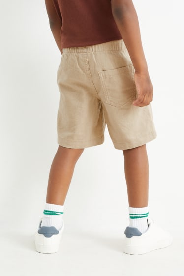 Children - Shorts - linen blend - beige