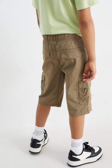 Bambini - Shorts cargo - kaki