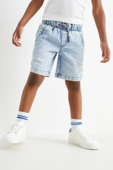 Kinder - Multipack 3er - Jeans-Shorts - helljeansblau