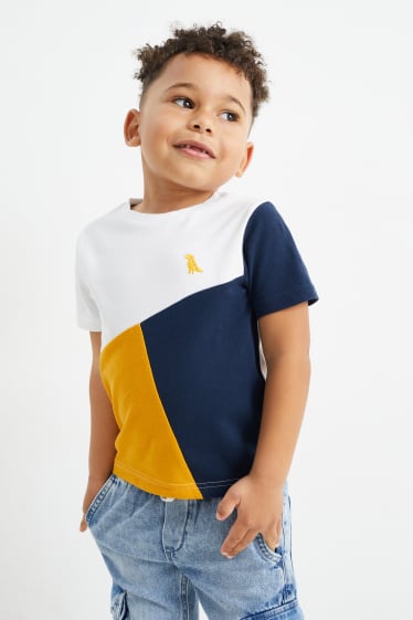 Copii - Dino - tricou cu mânecă scurtă - alb