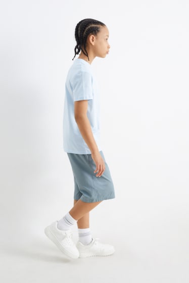 Enfants - Lot de 3 - shorts - bleu