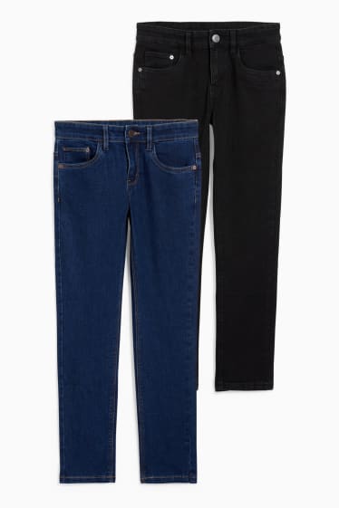 Dětské - Multipack 2 ks - skinny jeans - džíny - tmavomodré