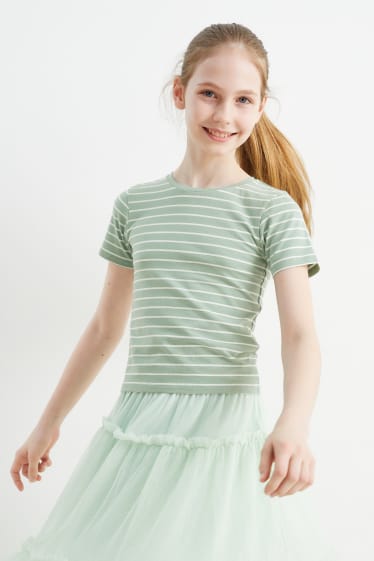 Children - Multipack of 3 - short sleeve T-shirt - green