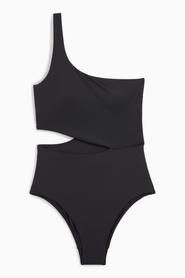 Dámské - Jednodílné dámské plavky - s vycpávkami - LYCRA® XTRA LIFE™ - černá