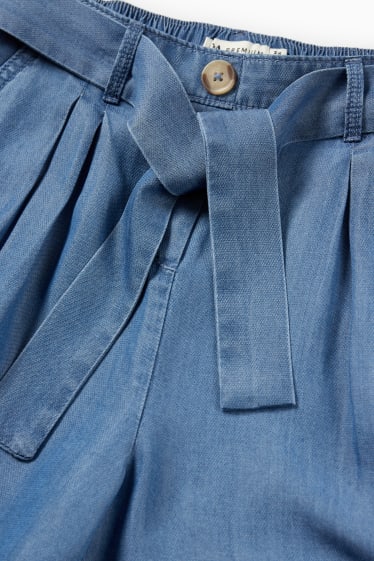 Bambini - Shorts - effetto jeans - blu
